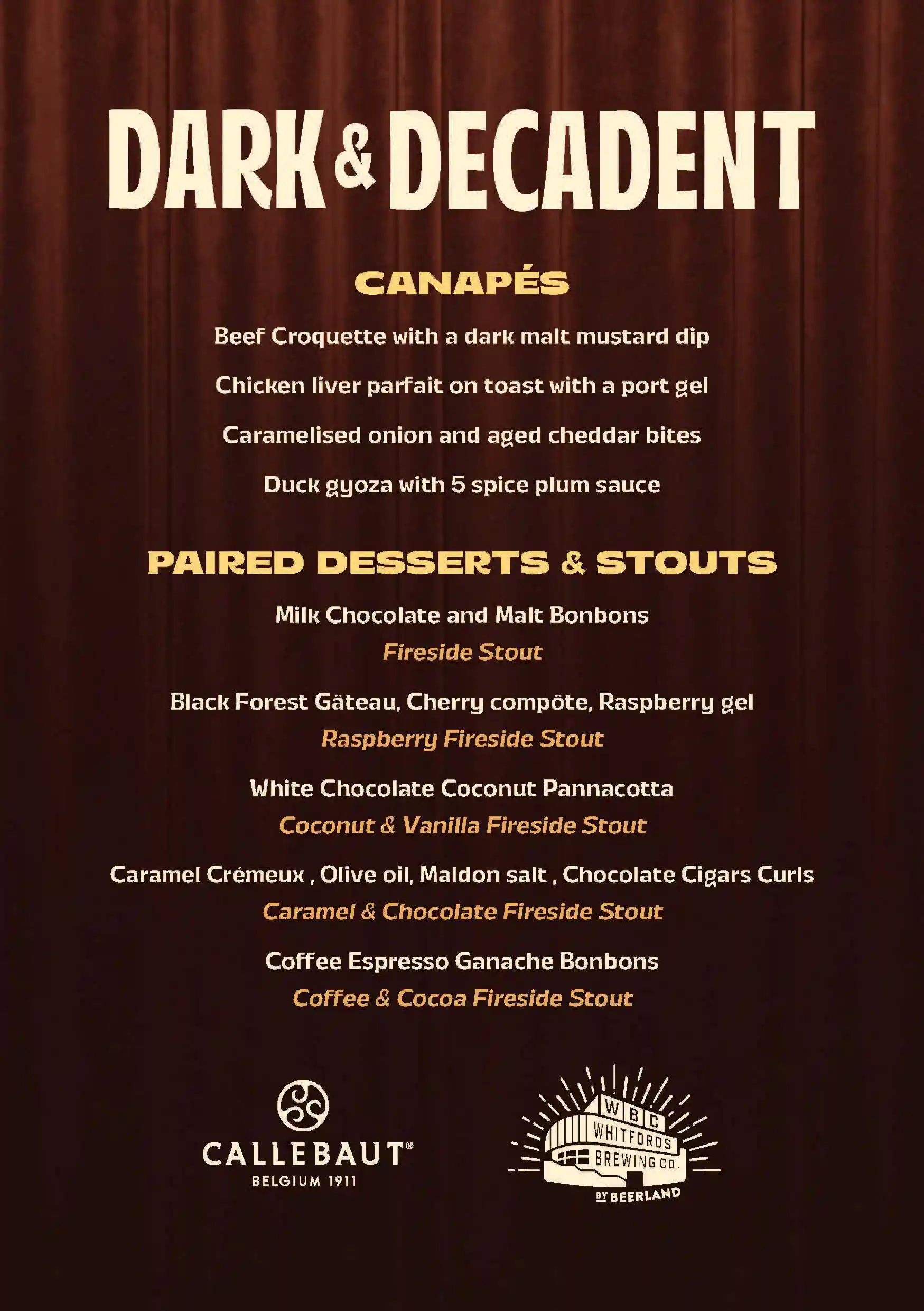 Whitfords Brewing Company Dark and Decadent